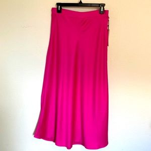 Haute Monde hot pink maxi skirt, size Medium
